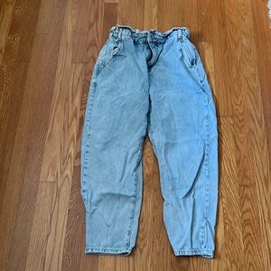 Zara Paperbag jeans - light wash and black (BOTH SOLD)